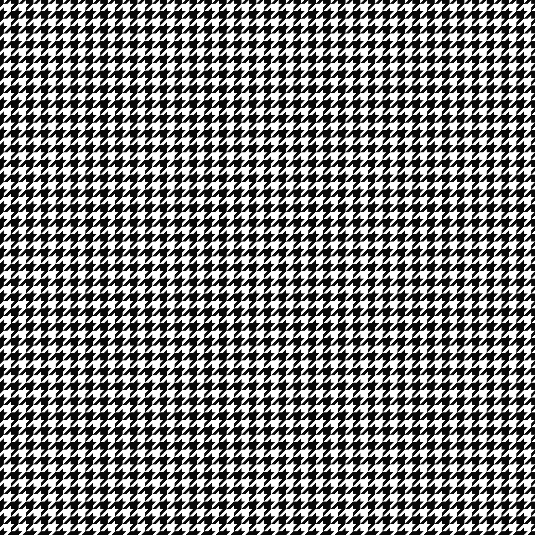 Monochrome Houndstooth Pattern